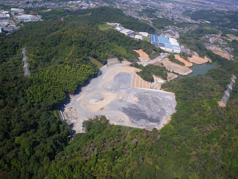 ごみ処理施設用地造成