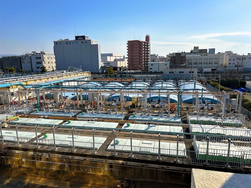今福下水処理場沈殿池改造工事